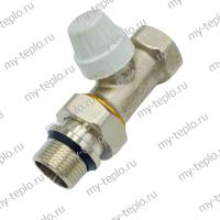Вентиль д/термоголовки верхний прямой 3/4