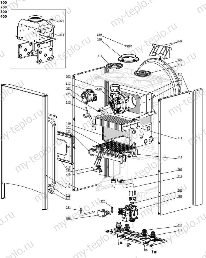 Запчасти Ariston CLAS X SYSTEM 24 FF купить в Озёрске