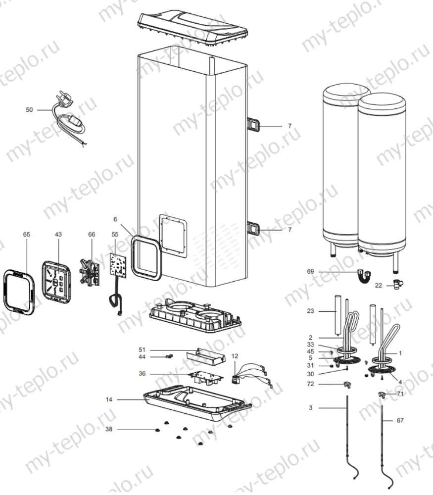 Запчасти Ariston ABS VLS PW 80 D купить в Озёрске