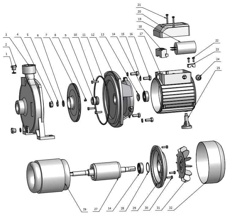 Запчасти Unipump CPM 200 купить в Озёрске